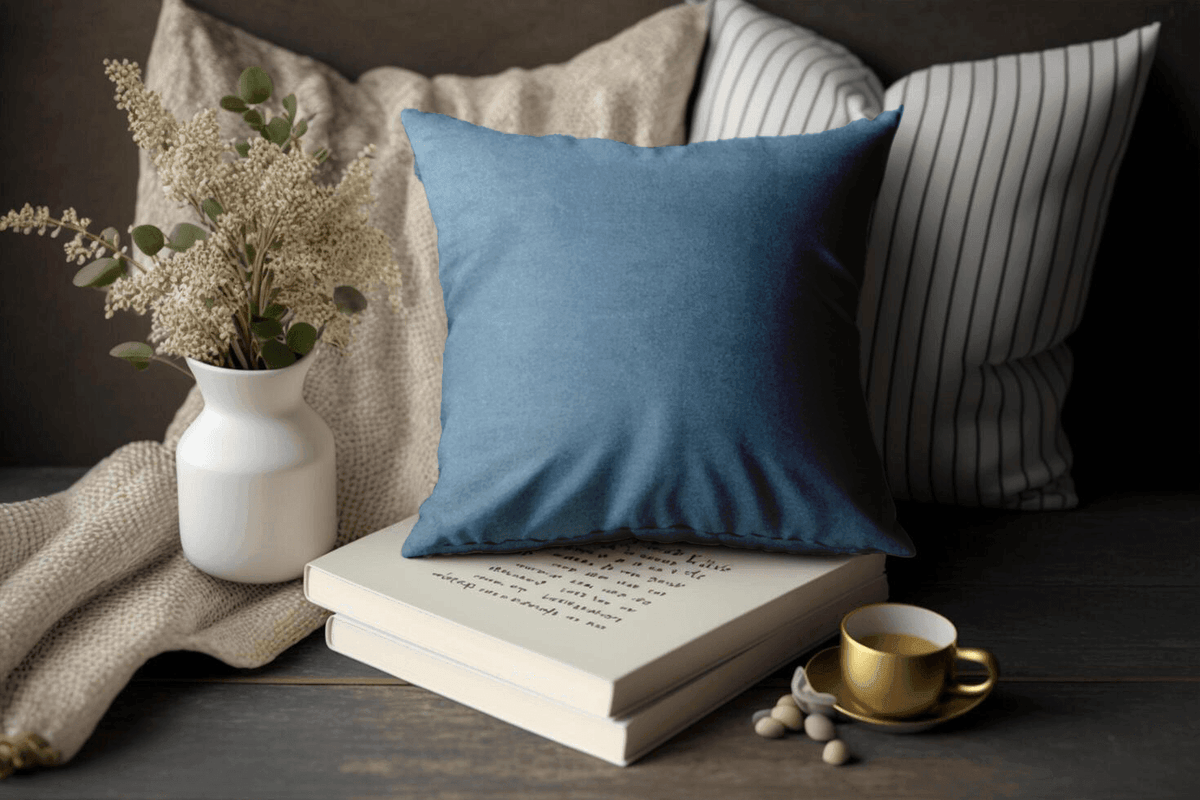 Enera Casper Sn 31 Glacier Color 18x18 Inch Plain Cushion Cover - enera