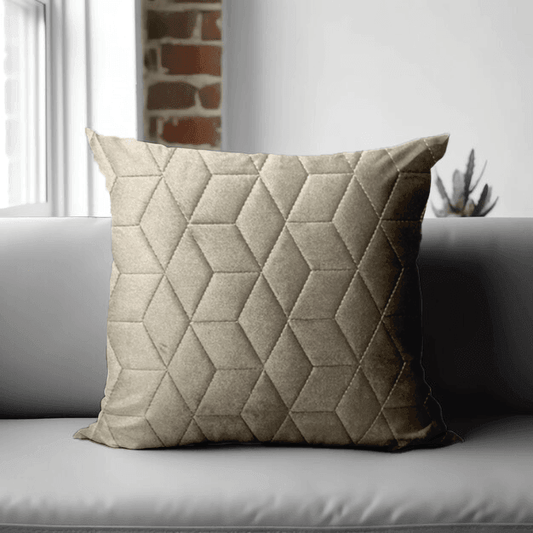 Enera Pale 2 Light Brown Color 18x18 Inch Cushion Cover - enera