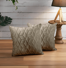 Enera Pale 2 Light Brown Color 18x18 Inch Cushion Cover - enera