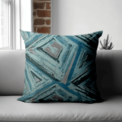 Enera Vane Sn 24 Multi Blue Color 18x18 Inch Cushion Cover - enera