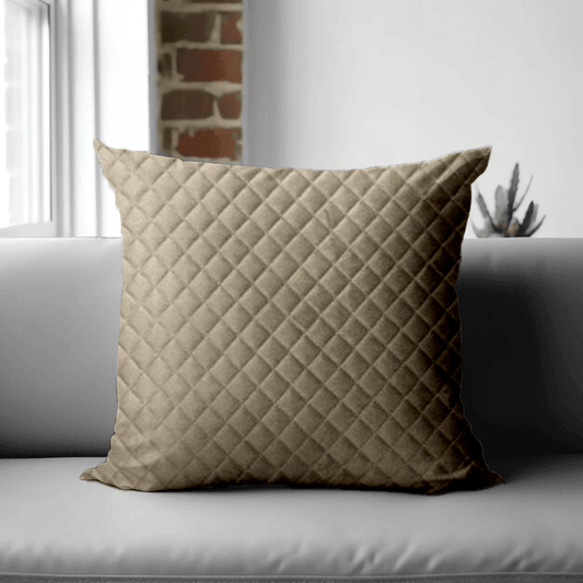 Enera Orient Beige Color 18x18 Inch Cushion Cover - enera