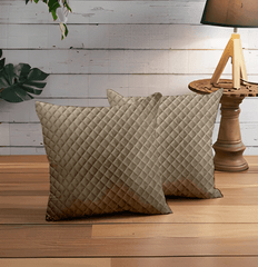 Enera Orient Beige Color 18x18 Inch Cushion Cover - enera
