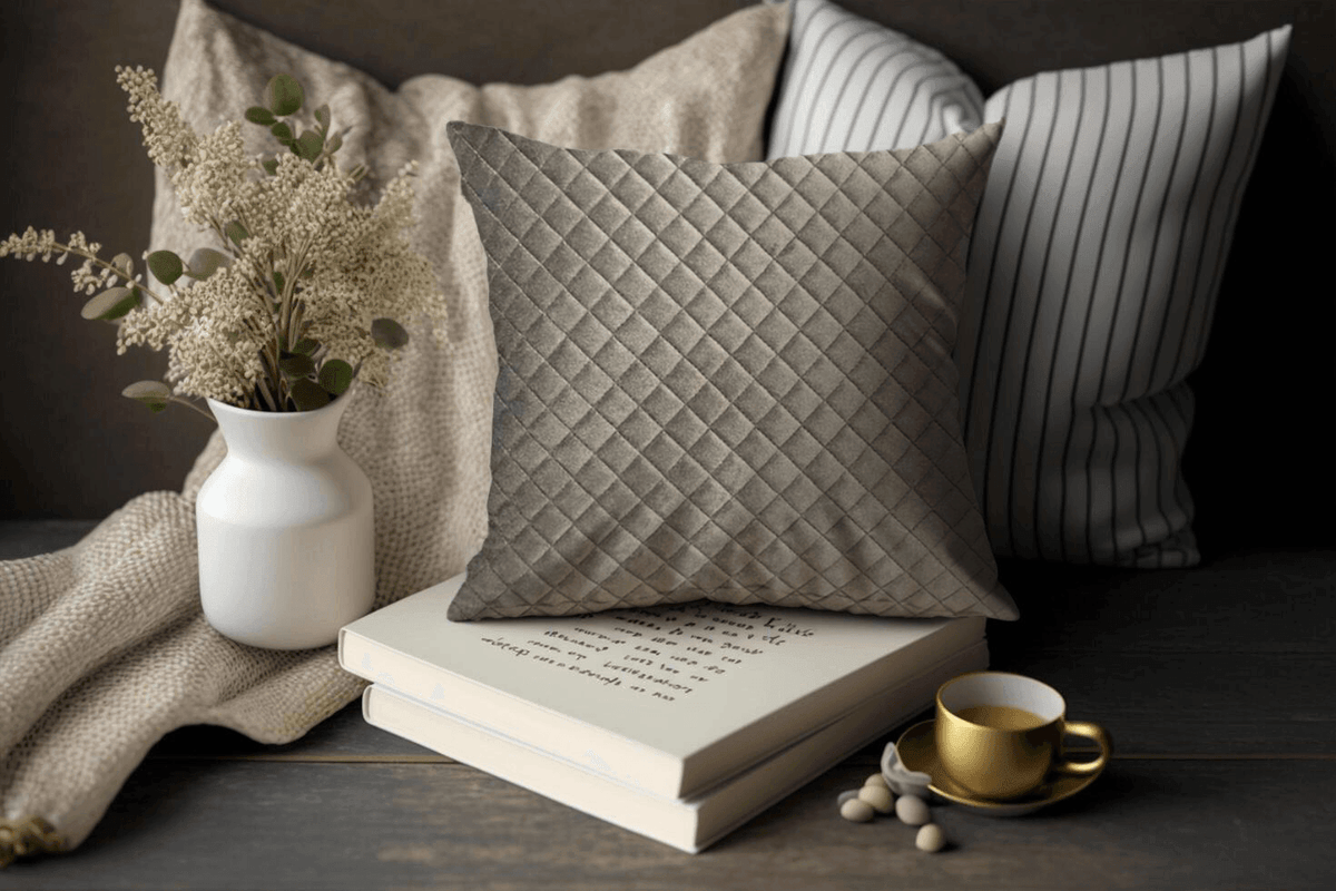 Enera Orient CC Brown Coffee Color 18x18 Inch Cushion Cover - enera