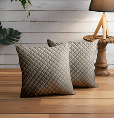Enera Orient CC Brown Coffee Color 18x18 Inch Cushion Cover - enera