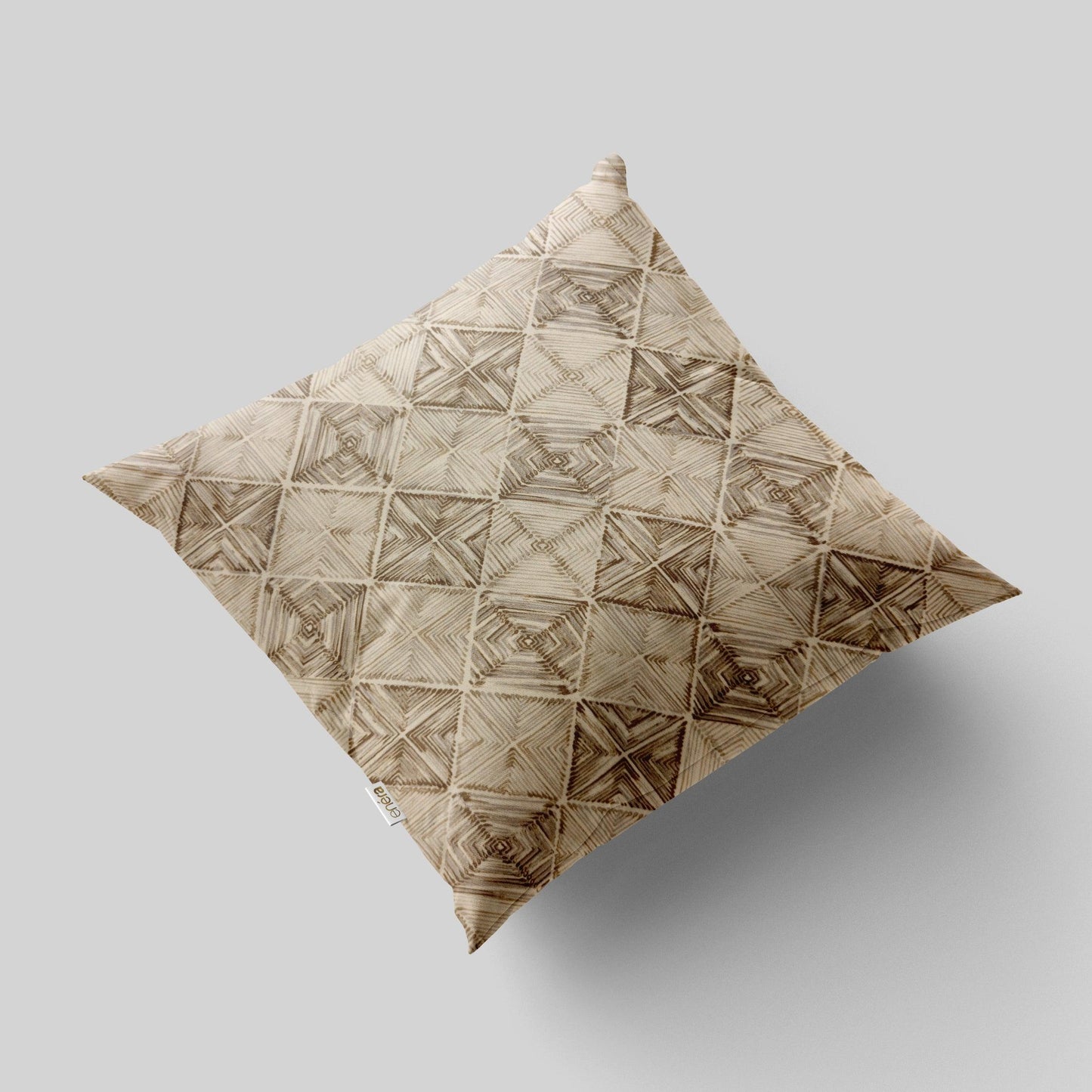 Enera Beige Color 16x16 Inch Cushion Cover