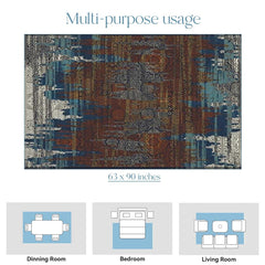 Enera Austin 12 OJ8-X Collection Multi Color 160x230 cm Stylish Carpet - enera