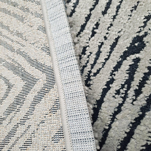 Enera Charlon MT10600 Collection Sterling Black Color 160x230 cm Stylish Carpet - enera