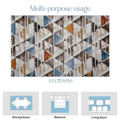 Enera Dune 16070 UW2-X Collection Multi Color 160x230 cm Stylish Carpet - enera
