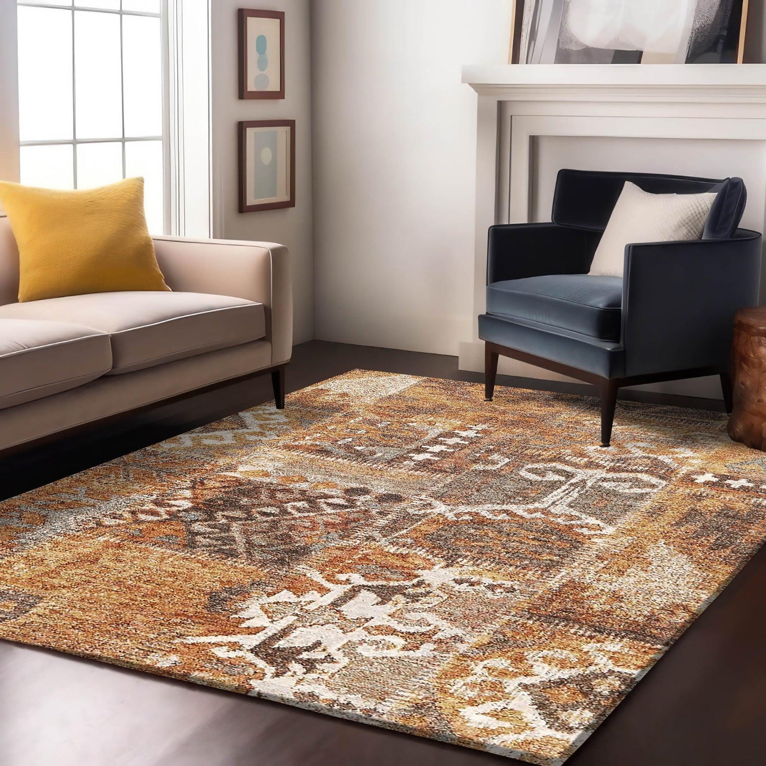 Enera Maharaja 530 NJ1-N Collection Multi Color 160x230 cm Stylish Carpet - enera
