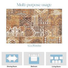 Enera Maharaja 530 NJ1-N Collection Multi Color 160x230 cm Stylish Carpet - enera