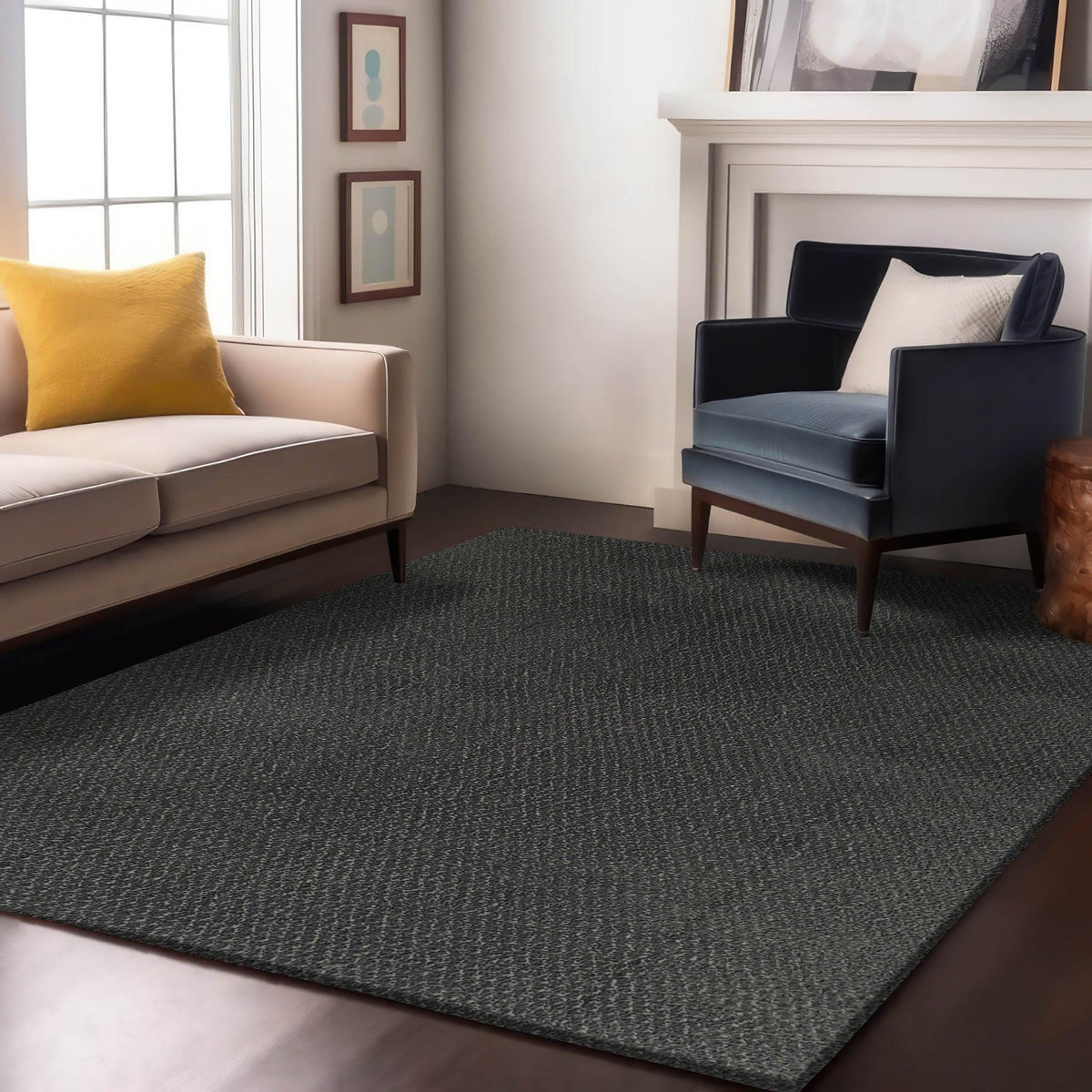 Enera Sierra 45614-900 Collection Black Color 160x230 cm Stylish Carpet - enera