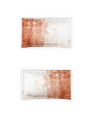 D'Decor Esteem Gradiance-Coral Gold King Size Double Bedsheet - enera