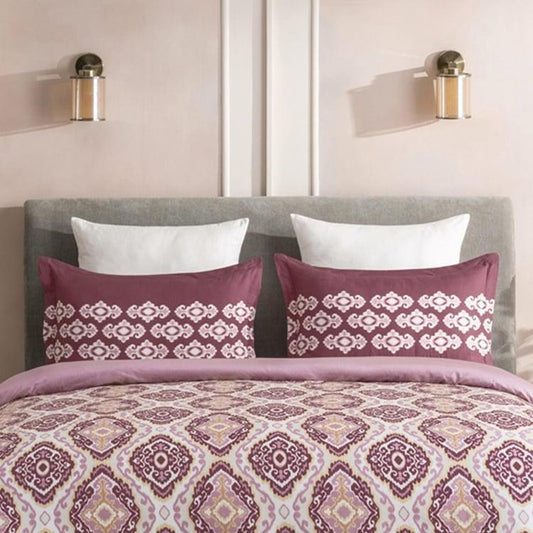 Enera Optima Collection Morocco-Plum Color Printed Fitted Sheet - enera