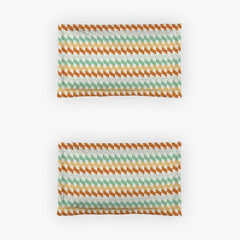 Enera Optima Collection Jardin-Tangerine Color Printed Fitted Sheet - enera