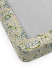 Enera Optima Collection Camelia-Blue Bell Color Printed Fitted Sheet - enera