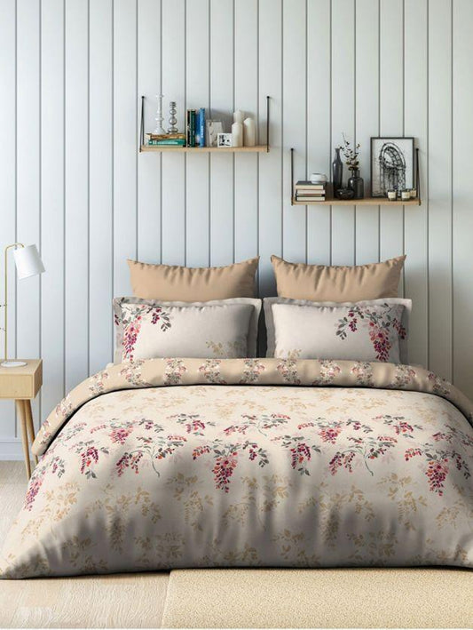 D'Decor Printed King Bedsheet with 2 Pillow Covers 100% Pure Cotton - enera