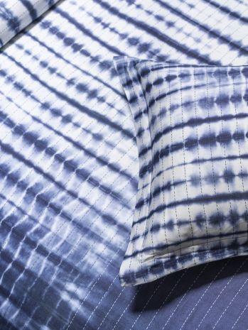 D'Decor Indigo Moods Shibori-Blue Horizon King Size Double Bedsheet - enera