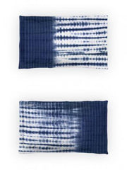 D'Decor Indigo Moods Shibori-Blue Horizon King Size Double Bedsheet - enera