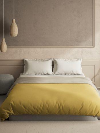 D'Decor Creme Collection Very Berry Mellow Yellow Color Single Bed Comforter - enera