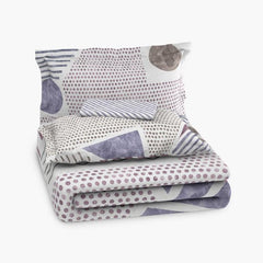 D'Decor Cherish Collection Persian Violet-Purple Single Bedsheet - enera