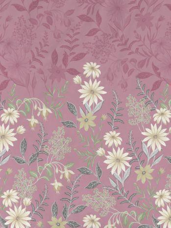 D'Decor Cherish Periwinkle-Heather Rose King Size Double Bedsheet - enera