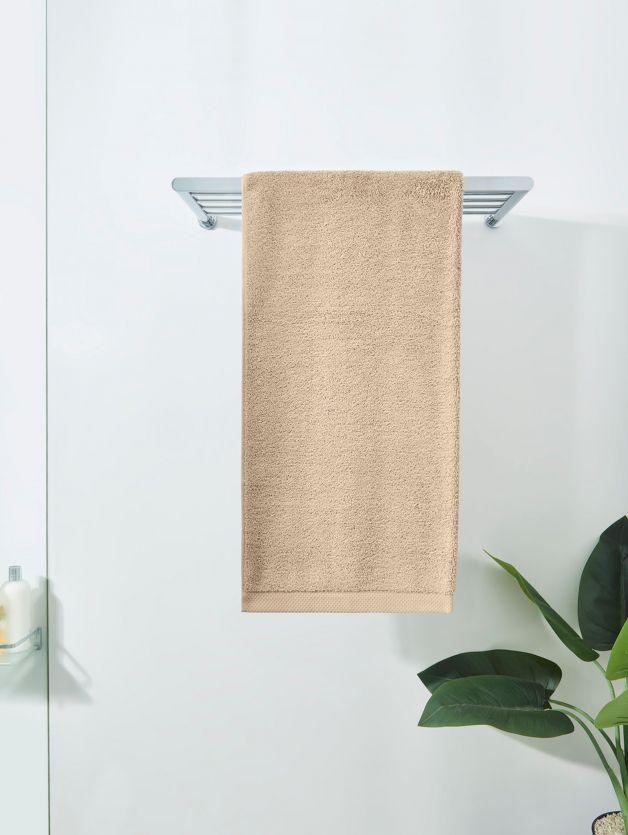D'Decor Prism Collection Vision Beige Bath Towel - enera