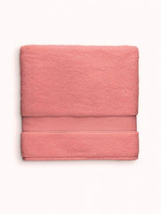 D'Decor Crest Collection Coral Pink Bath Towel - enera