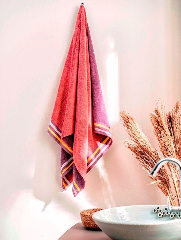 D'Decor Zest Collection Lilac Clay Color Bath Towel - enera