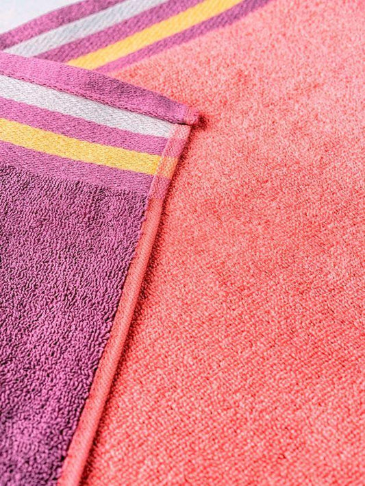 D'Decor Zest Collection Lilac Clay Color Bath Towel - enera