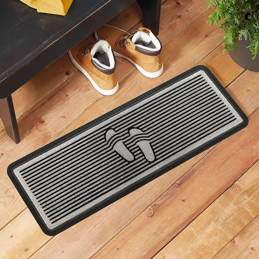 Enera OM Grey & Black (40 x 120 cm) Doormat (PPMF0039) - enera