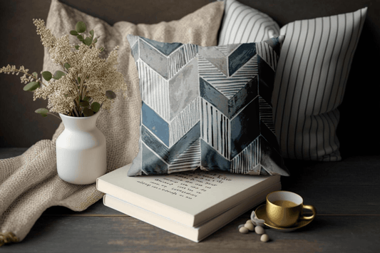 Enera GMO PP 23133 Multi Blue Color 18x18 Inch Cushion Cover - enera