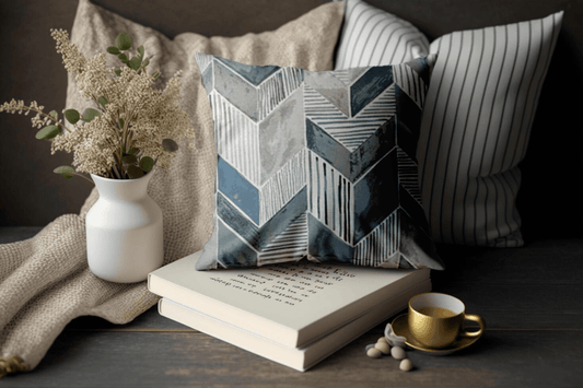 Enera GMO PP 23133 Multi Blue Color 18x18 Inch Cushion Cover - enera