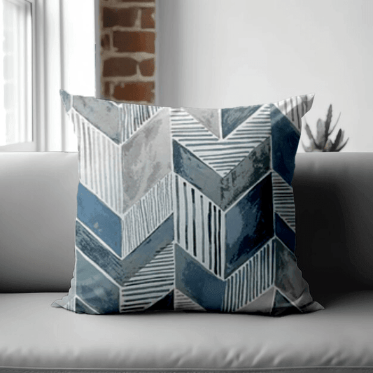 Enera GMO PP 23133 Multi Blue Color 18x18 Inch Cushion Cover - enera