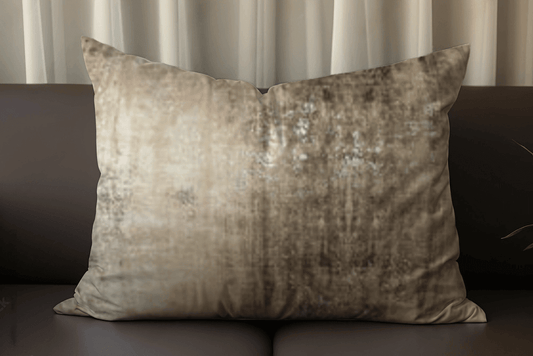 Enera HEMP Baff Sr 50 Textured Mustard Green & Cream Color 11x19 Inch Cushion Cover - enera