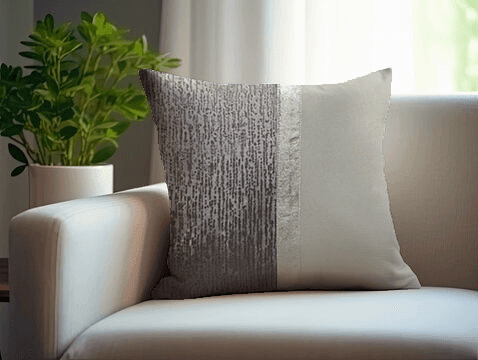 Enera Center Stripe Double Shade Color 16X16 Inch Cushion Cover - enera