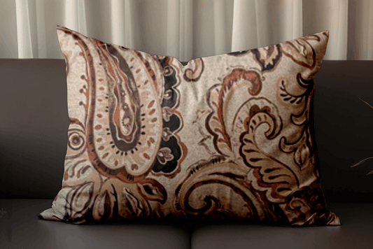 Enera KCF Pers-702 Light Brown Color 11x19 Inch Cushion Cover - enera