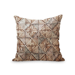 Enera KCF PINA 29219 Print Velvet Light Cream Color 12x12 Inch Cushion Cover - enera