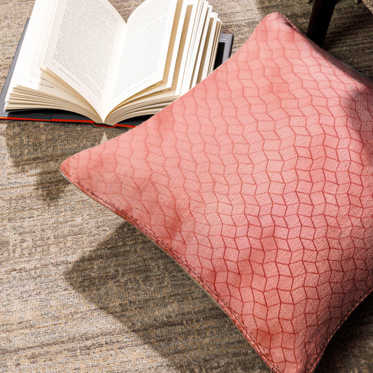 Enera KCF Dune Sn 28539 Texture Burgundy Color 16x16 Inch Cushion Cover - enera
