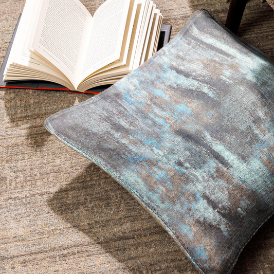Enera KCF Perd-707 Blue Color 16x16 Inch Cushion Cover