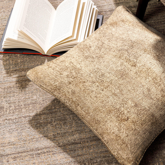 Enera KCF Pina Sr No. 29220 Brown Color 16x16 Inch Cushion Cover