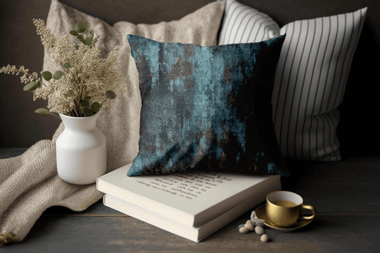 Enera KCF Pers-707 Dark Blue Color 18x18 Inch Cushion Cover - enera