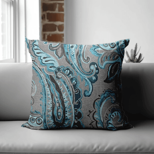 Enera KCF Pers-708 Grey Color 18x18 Inch Cushion Cover - enera