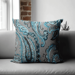Enera KCF Pers-708 Grey Color 18x18 Inch Cushion Cover - enera