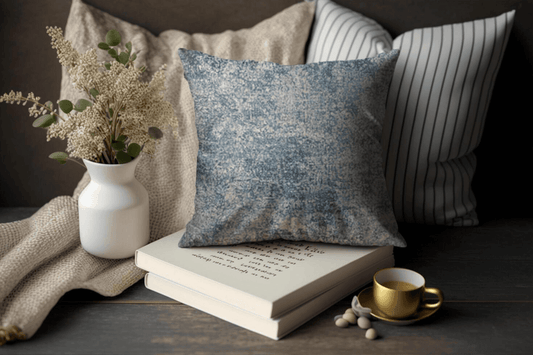 Enera KCF Pina Sn 29201 Blue Color 18x18 Inch Cushion Cover - enera