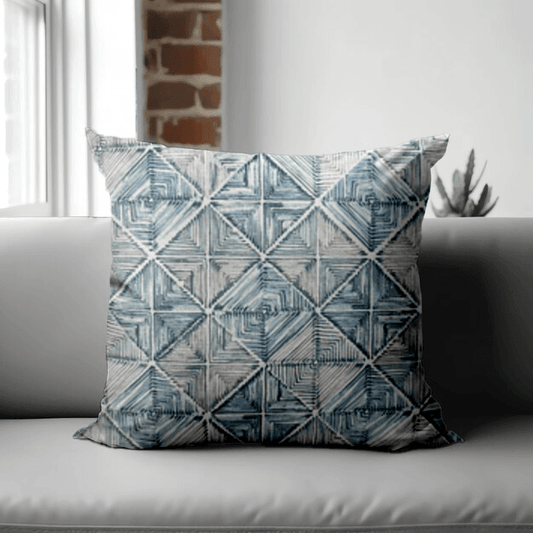 Enera KCF Pina Sn 29204 Blue Color 18x18 Inch Cushion Cover - enera