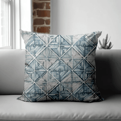 Enera KCF Pina Sn 29204 Blue Color 18x18 Inch Cushion Cover - enera