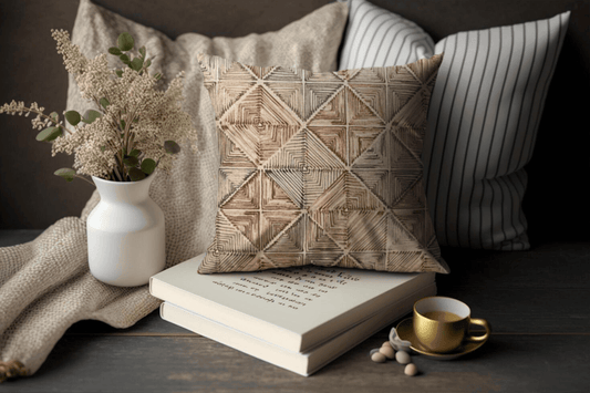 Enera KCF Pina Sn 29219 Brown Color 18x18 Inch Cushion Cover - enera