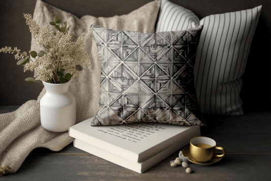 Enera KCF Pina Sn 29227 Grey Color 18x18 Inch Cushion Cover - enera