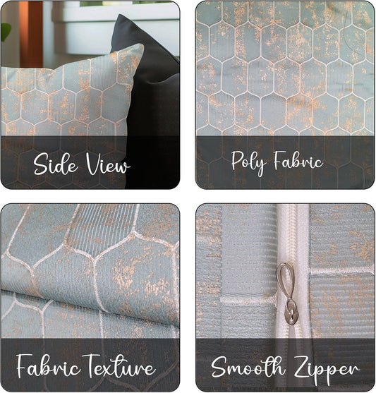 Enera DDR Char 38 Texture Sky Color 16x16 Inch Cushion Cover - enera