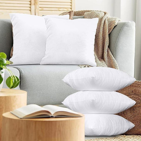 Enera Premium Polyester Fibre White (18 x 18 inch) Cushion Fillers (1 Pcs) - enera
